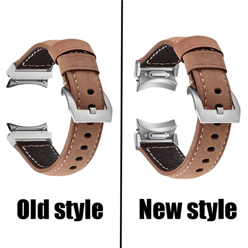 Für Samsung Galaxy Watch 6 5 4 40/44mm Classic 43/47mm 5 Pro Leder Band Strap - Bild 4 von 30