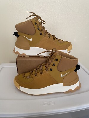 tan nike boots womens