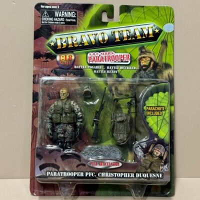 #ad 1:18 Scale 3.75#x27;#x27; Unimax Bravo Team SOF Series Paratropper Christopher Figures $19.99