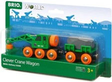 BRIO Green Crane Wagon 33698 From Japan