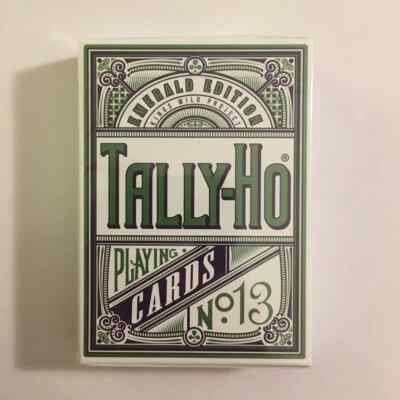 Emerald Tally Ho Silver Players Edition Spielkarten von Kings Wild - Brandneu