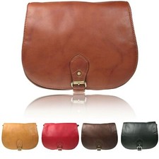 Soft Leather Saddle Messenger Cross Body Bag Satchel Vitali SN073