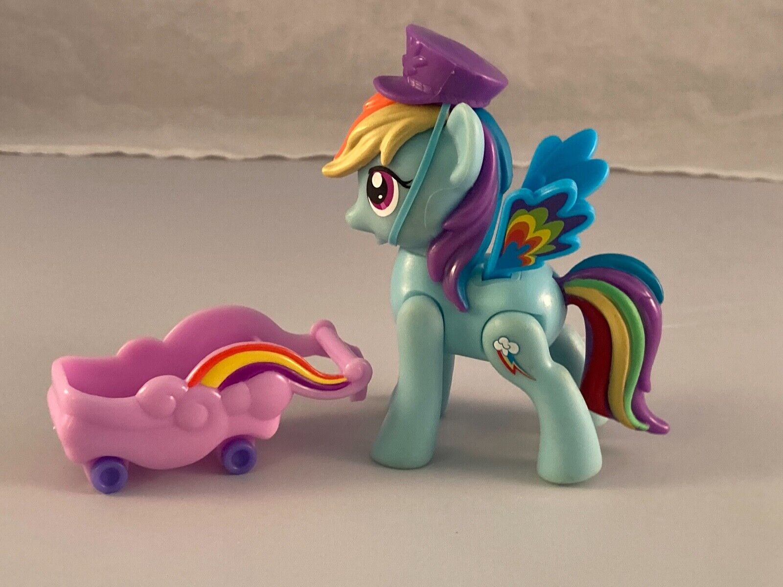 My Little Pony G4 Water Cuties rainbow dash Figure glitter filled wings