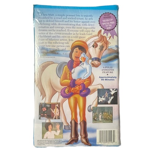 THE ADVENTURES OF MATT THE GOOSEBOY JUST FOR KIDS VHS 1989 RARE ORIGINAL SEALED - Foto 3 di 12