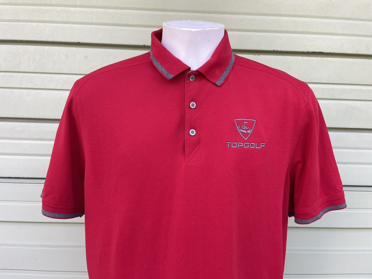 Men's Cutter & Buck Red Golf Shirt Top Size XL Top Golf