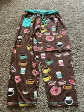 Lazy One Pajama Pants XL Coffee VGUC 