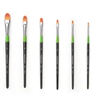 HWAHONG Artist Design Painting Paint Brushes Filbert Flat Brush 982 Series