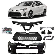 For 2017-2019 Toyota Corolla Se Xse Complete Front Bumper Grille Fog Light Set For 2017-2019 Toyota Corolla Se Xse Complete Front Bumper Grille Fog Light Set