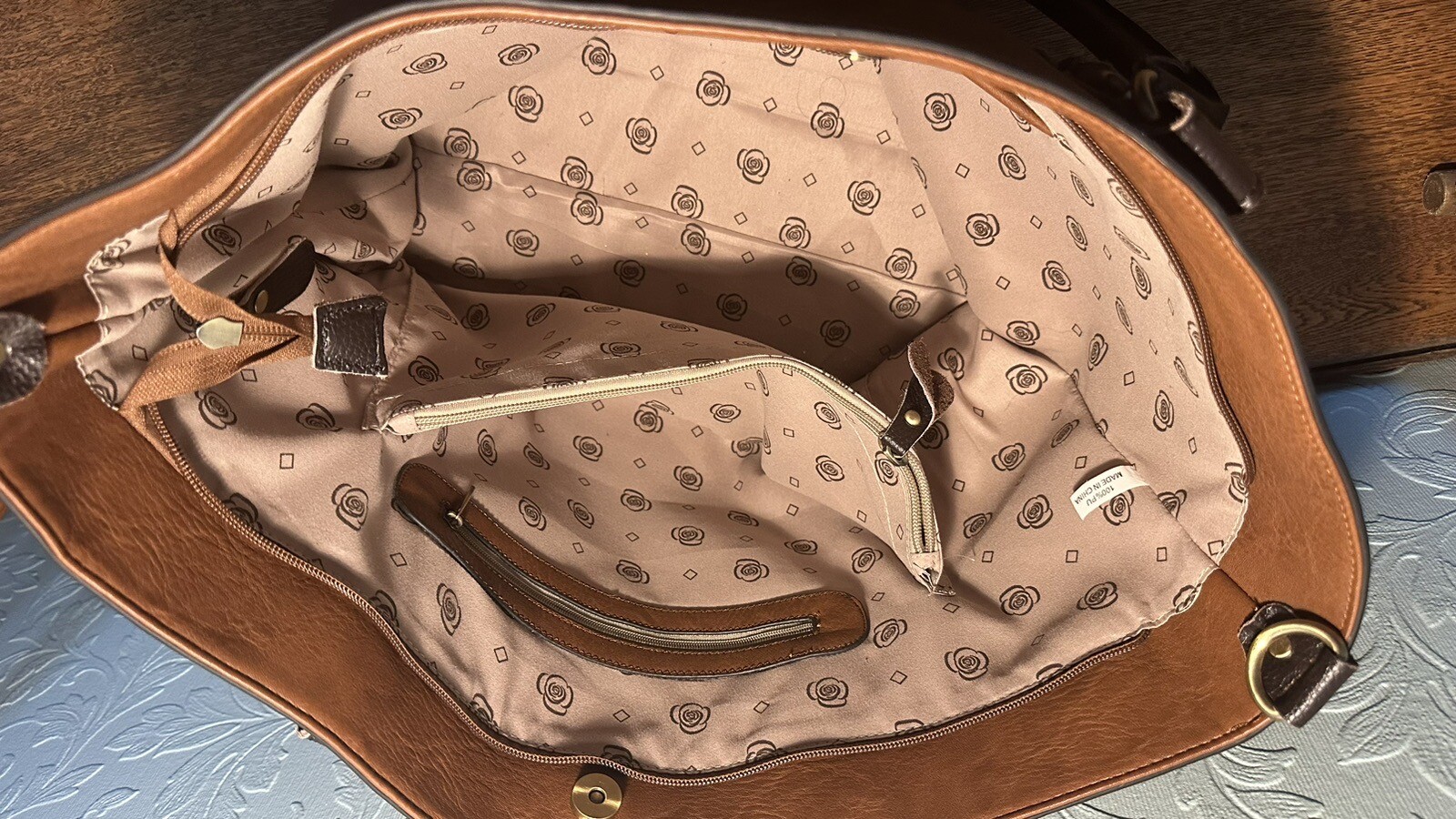 used large brown leather handbag eBay