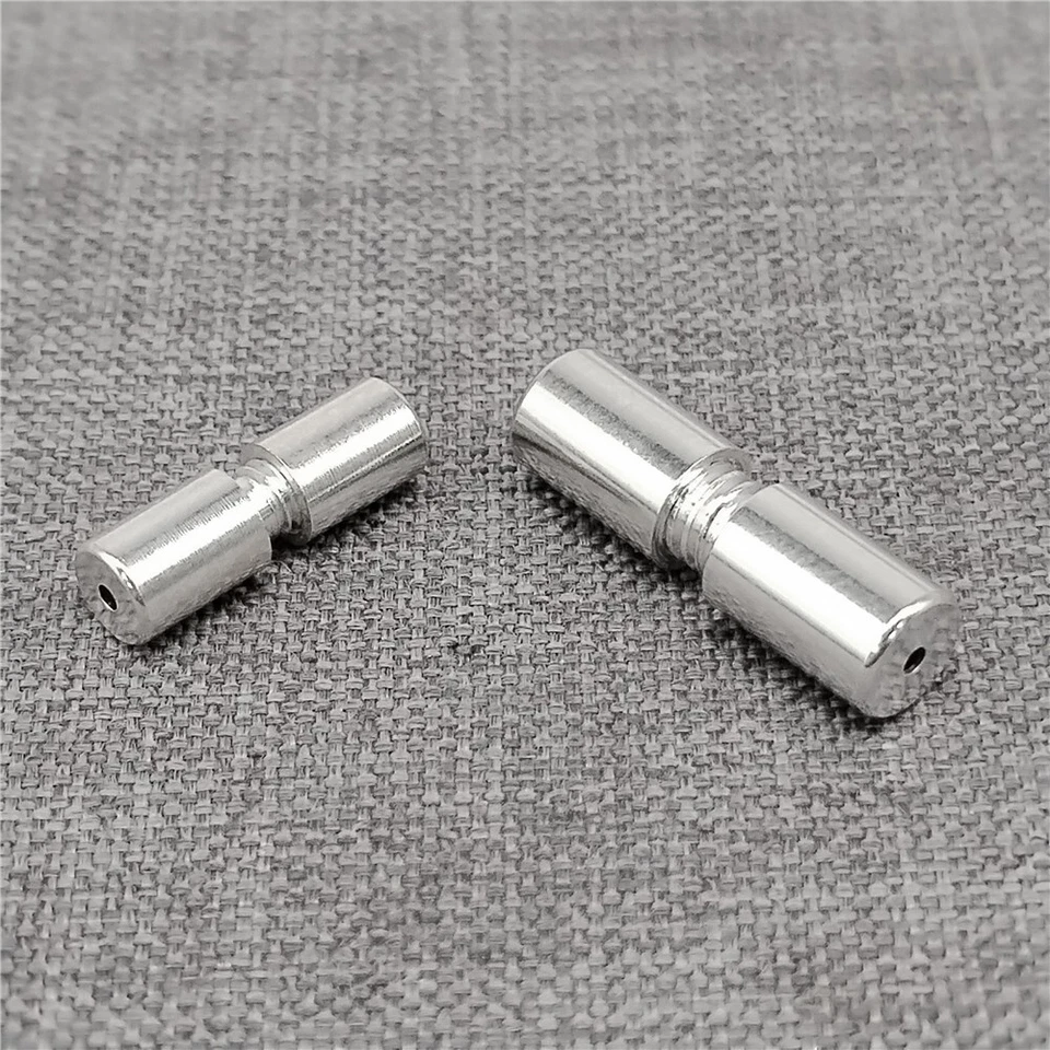2pcs of 925 Sterling Silver Plain Barrel Screw Clasps for Bracelet Necklace - Image 3 of 4