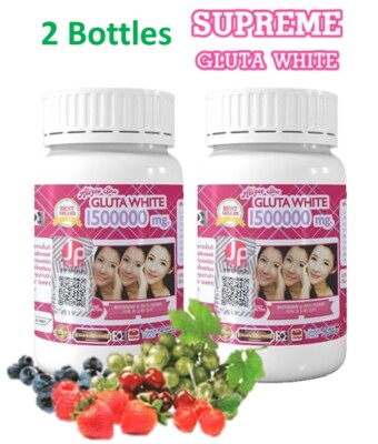 2X Supreme Gluta White Berry Extract Collagen Antioxidant Bright Beauty Skin