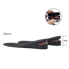 Adjustable 5cm Height Increased Insole Invisible Shoe Insoles Inserts Pad