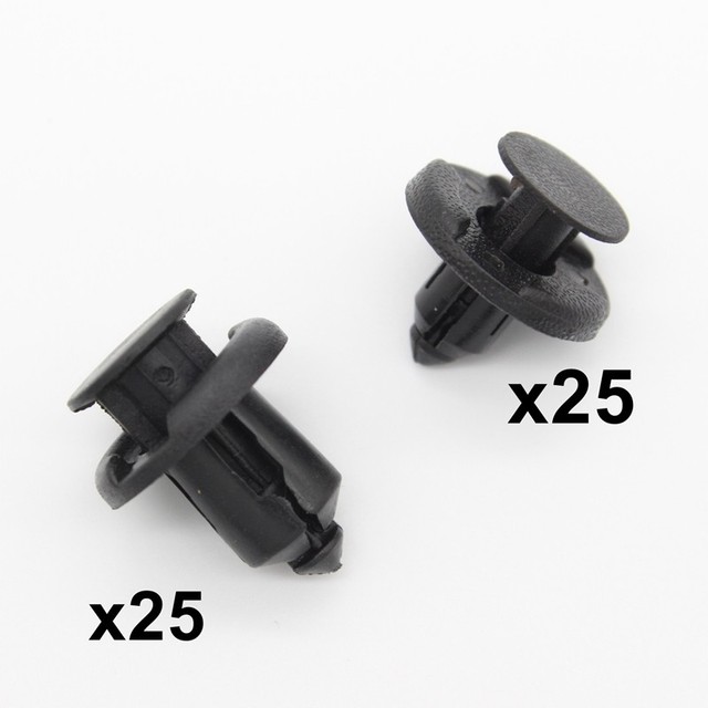 50x For Honda Plastic Rivet Retainer Bumper & Trim Clips 8mm 10mm Civic