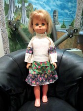 24" Vintage Russian Celluloid Baby Doll Closing Eyes Soviet Children Toy USSR