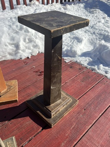 3 Antique VTG 1920s 1930s Wood General Store Clothing Hat Counter Display Stands - Picture 6 of 15