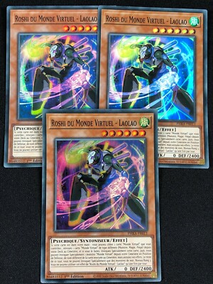 YUGIOH VIRTUAL WORLD ROSHI LAOLAO PHRA-FR011 1ST SUPER X3 (NM) FRENCH
