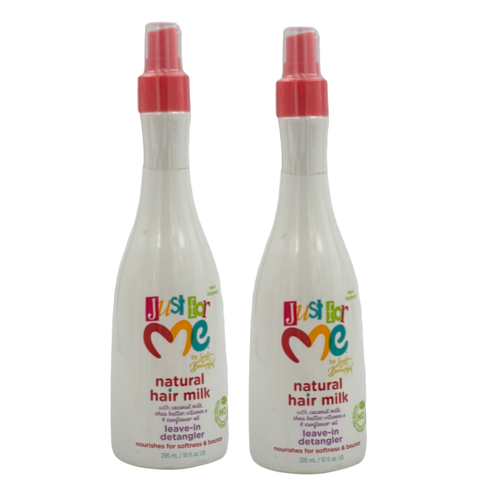 2 Pack Just for Me Natural Hair Milk Leave In Detangler 10 oz Coconut