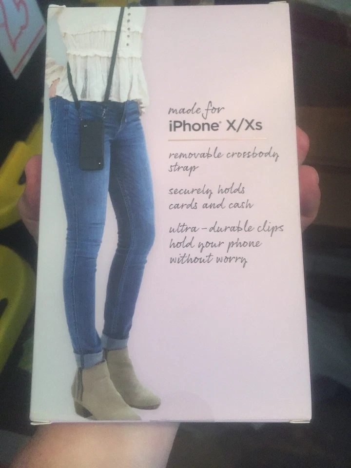 Funda Bandolera Cartera Teléfono iPhone X/Xs Fellowes Nueva En Caja Foto 4 de 4