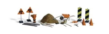 WOODLAND 	HO Scenic Accents Road Crew Accessory Details (Signs, Cones, T WOO1851