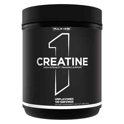 RULE 1 Creatine 130 serv Unflavored 100% Creatine Monohydrate 676g