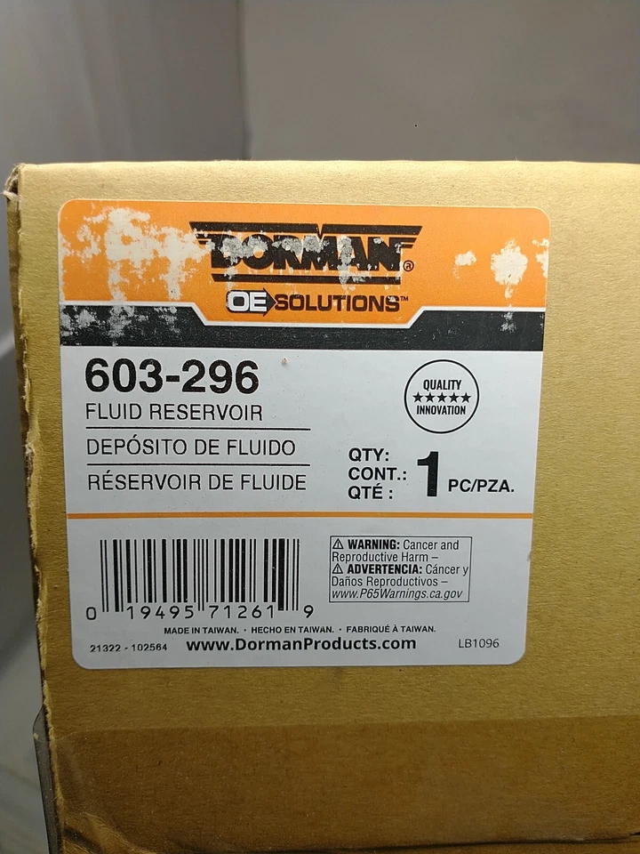 Depósito de líquido de lavadora delantera Dorman 603-296 para Dodge Chrysler Select 2006-2007 Foto 4 de 4
