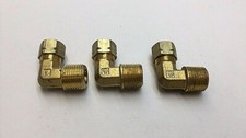 Parker 169C-4-6 Brass Compression Fitting 3/8" Pipe 1/4" Tube (Pack Of 3)