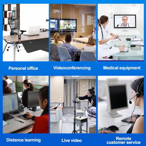 Desktop USB Conference Speakerphone Microphone 360° Omnidirectional Pickup MIC - Picture 4 of 12