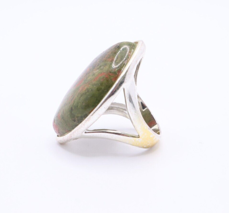 Sterling Silver 925 Large Agate Statement Ring, S… - image 3