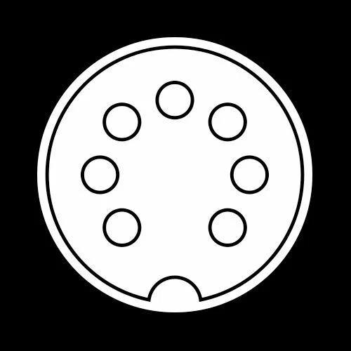 6ft Bang & Olufsen Din7 Female to Gold 2-RCA Male TurnTable Cable w/ Ground - Image 2 of 2