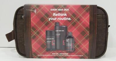 Every Man Jack Cedarwood Bath and Body Gift Set for Men
