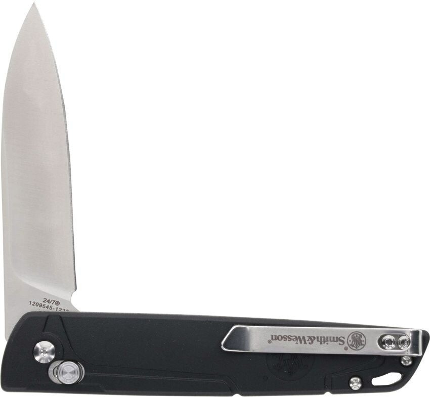 Smith & Wesson 24/7 Knife Ball Bearing Flipper Cross Bar Lock Black