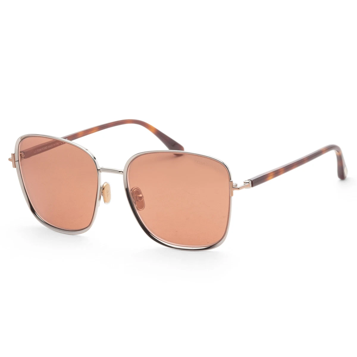 NEW TOM FORD TF1029 12G SUNGLASSES GREY BROWN WOMEN EYEWEAR TOM FORD FT1029 12G Tom Ford FT1029 12G Metal Dark Ruthenium Brown Mirror 57 mm  main image 2