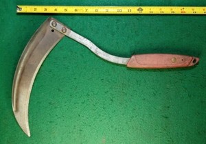 Vintage Craftsman 9 8668 I Sickle With Hard Rubber Molded Handle