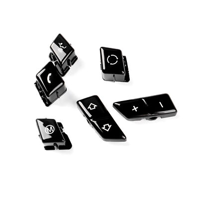 LHD For 2007-2013 BMW M3 E90 E93 325i 328i 335i Black Steering Wheel Button Trim