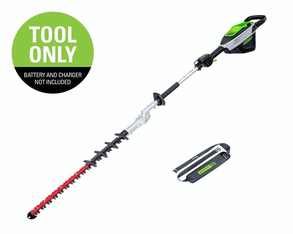 60V 20'' Cordless Pole Hedge Trimmer & Battery