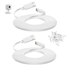 2 Pack 30 Ft USB C Power Extension Cable for Blink Mini 2 and Blink Outdoor 4