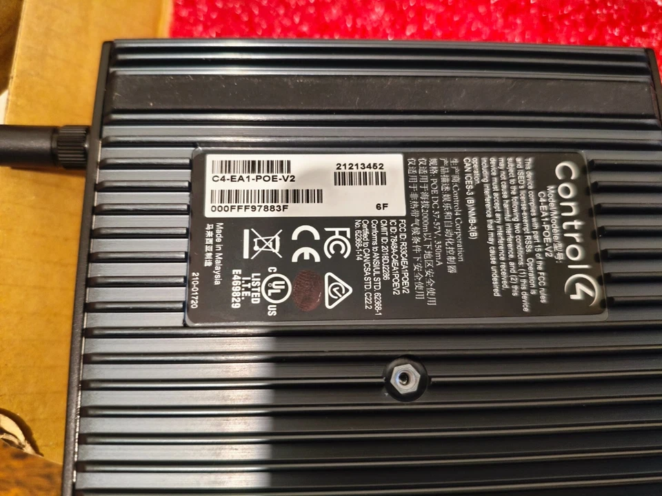 Control4 EA1 V2 PoE Home Controller - Model C4-EA1-POE-V2 - Image 2 of 3