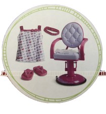 american girl salon chair and wrap set