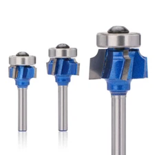 R2 R3 Roundover Router Bit 1/4'' Shank 4 Teeth Edge Forming Trimming CNC Cutter