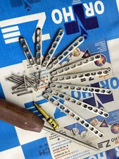 Locking 2.4mm Straight Plates 4 to 12 Holes & 2.4mm LCP Screws (66 Pcs) SS 316L