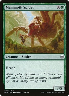 2018 Magic: The Gathering: Dominaria - Mammoth Spider (#171, C, Near Mint)