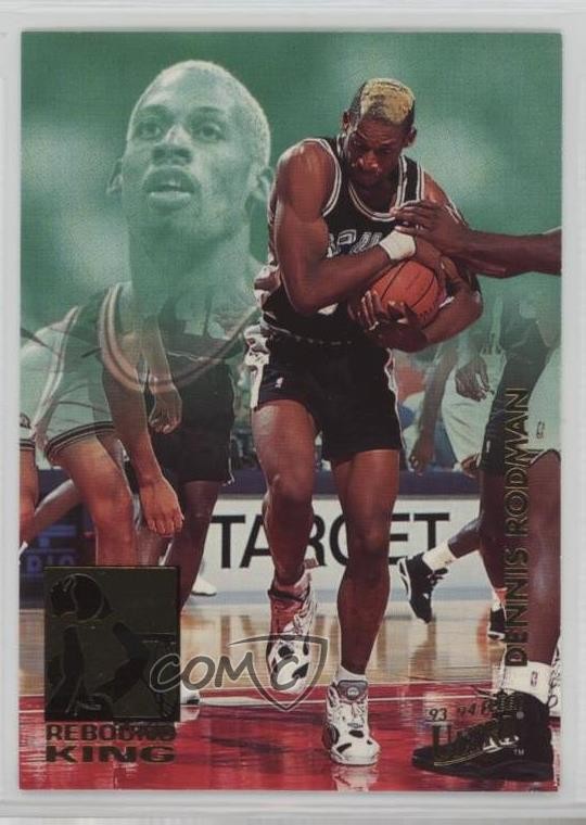 1993-94 Fleer Ultra Rebound Kings Dennis Rodman #10 HOF 5fo