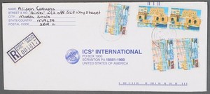 MayfairStamps Malta Registered to Scranton PA Cover aaz_43437