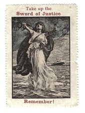 Vignette militaire delandre - Patriotique - Take up the sword of justice - Etat