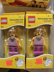 New LEGO Lot 4023 Red Classic Case Retractable Pens Minifig Gift Wrap Mini Box 4