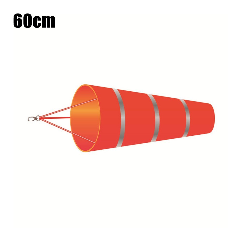 Manica A Vento Aeroporto Rosso+Bianco - Windsock In Poliestere Rip-Stop 60/80/100 Cm Per Esterni - Foto 11