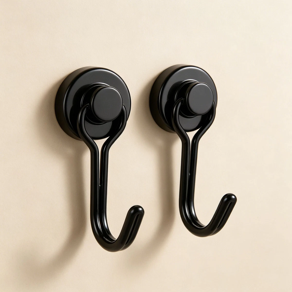 2-10pcs Magnetic Hooks 25kg Heavy Duty Magnet Hooks Magnetic Hangers Organizer