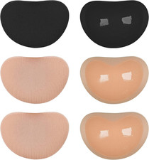 Silicone Bra Inserts Self-Adhesive Bra Pads Inserts Removable Sticky Breast Enha