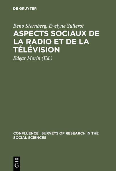 Aspects Sociaux De La Radio Et De La TéLéVision Evelyne Sullerot-image