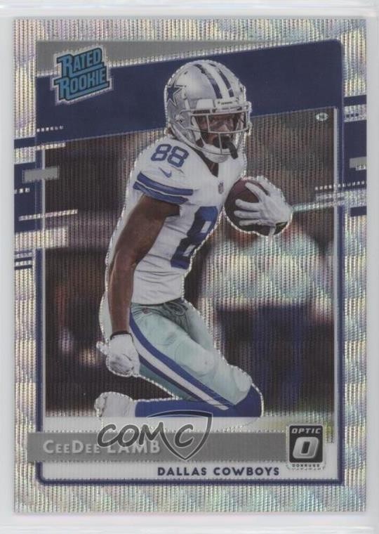 2020 Donruss Optic Rated Rookies Wave Prizm /199 CeeDee Lamb #156 Rookie RC 0b6b